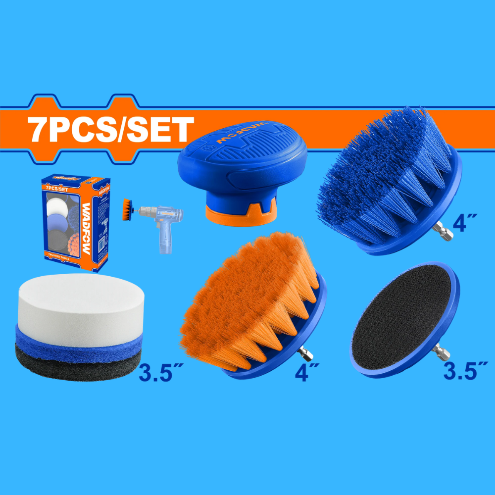Wadfow 7 Pieces Cleaning Brush Set - WND5402