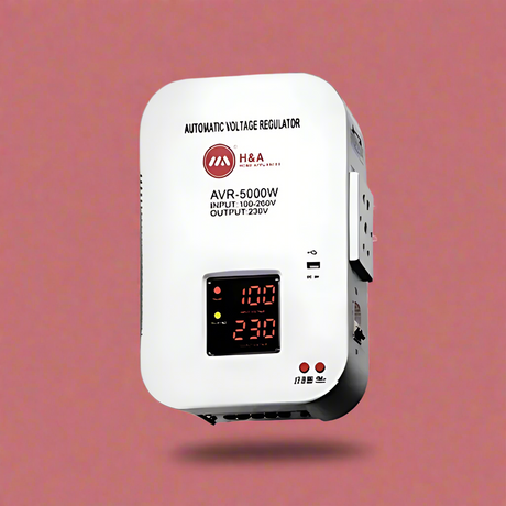 H&A 5000W Digital Wall-Mounted Voltage Regulator Stabilizer - H&A-WM-5000W