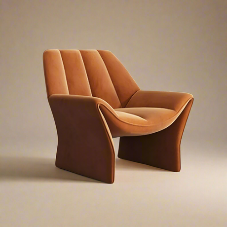 Brown Nordic Style Luxury Modern Living Room Chair