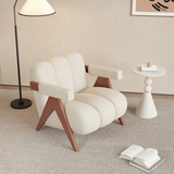 Off-White Modern Accent Chair