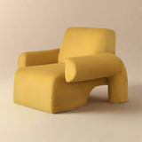 Brown Modern Artistic Comfy Lounge Armchair