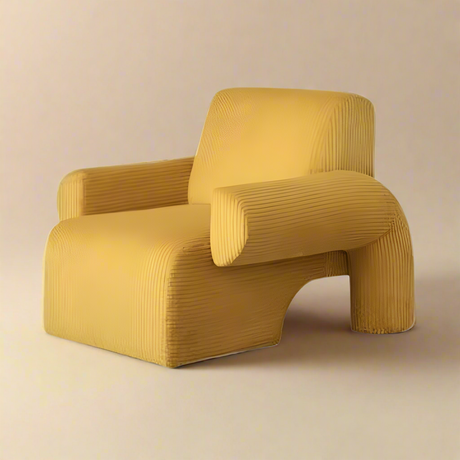 Brown Modern Artistic Comfy Lounge Armchair