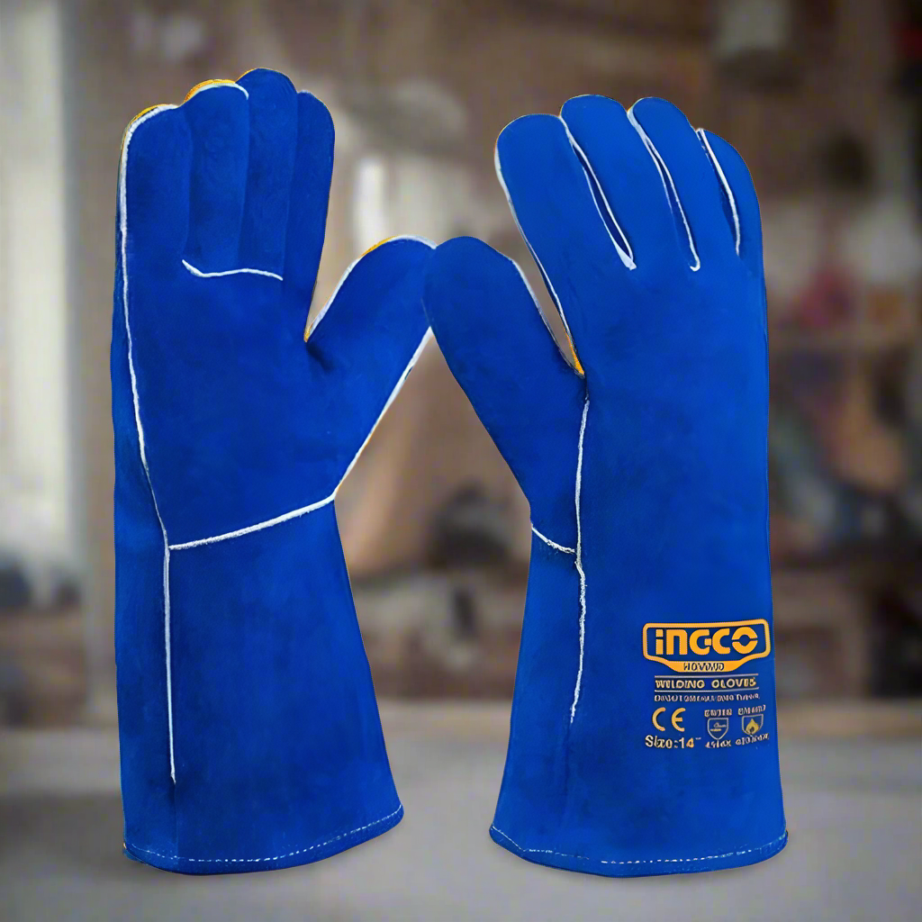 Ingco 14" Welding Leather Gloves - HGVW03