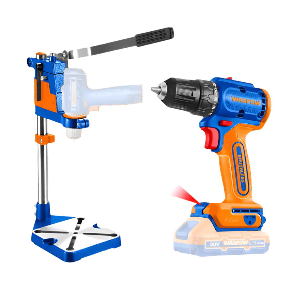 Wadfow Lithium-Ion Brushless Cordless Drill 20V With Drill Stand