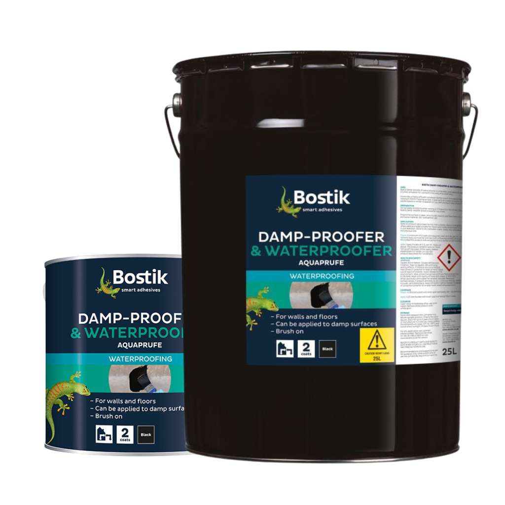 Bostik Aquaprufe Damp Proofer & Waterproofer - 5L/25L