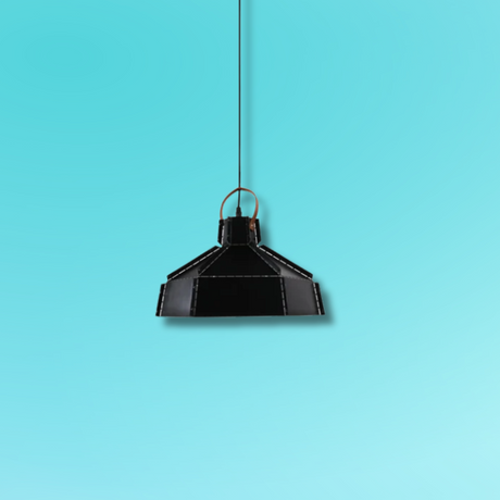 Esagono Black Midi Maxi Metal E27 Pendant Ceiling Light - 355mm/410mm