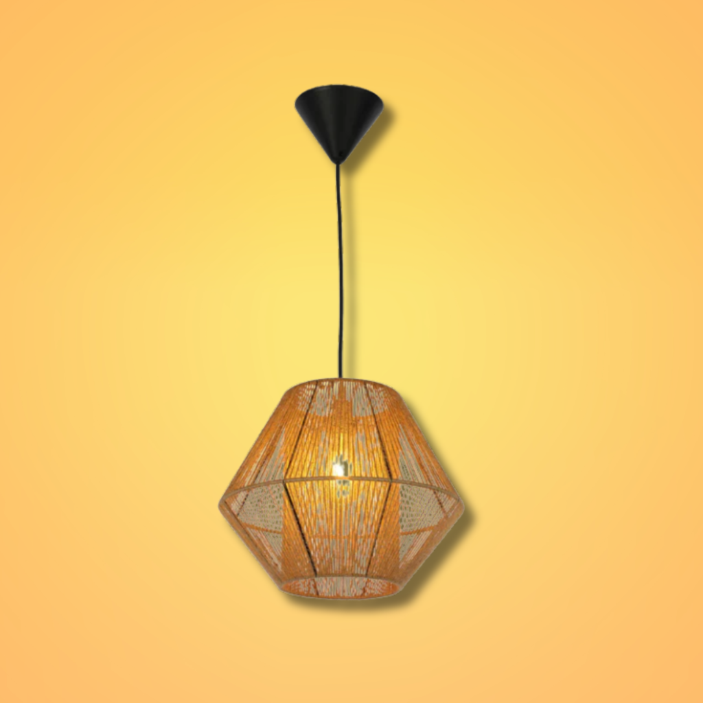 Natural Jute Light Shade Pendant Ceiling Light - D300mm