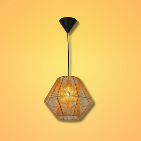 Natural Jute Light Shade Pendant Ceiling Light - D300mm