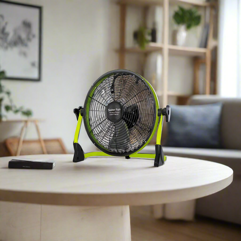 Rechargeable 14" Solar Fan 25W - C-118W