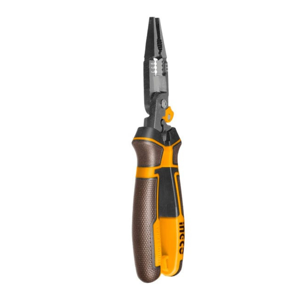 Ingco 8" 6-in-1 Multi-Function Long Nose Plier – HMFLNP28200
