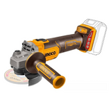 Ingco 4.5" Lithium-Ion Cordless Angle Grinder with Brushless Motor – CAGLI211541