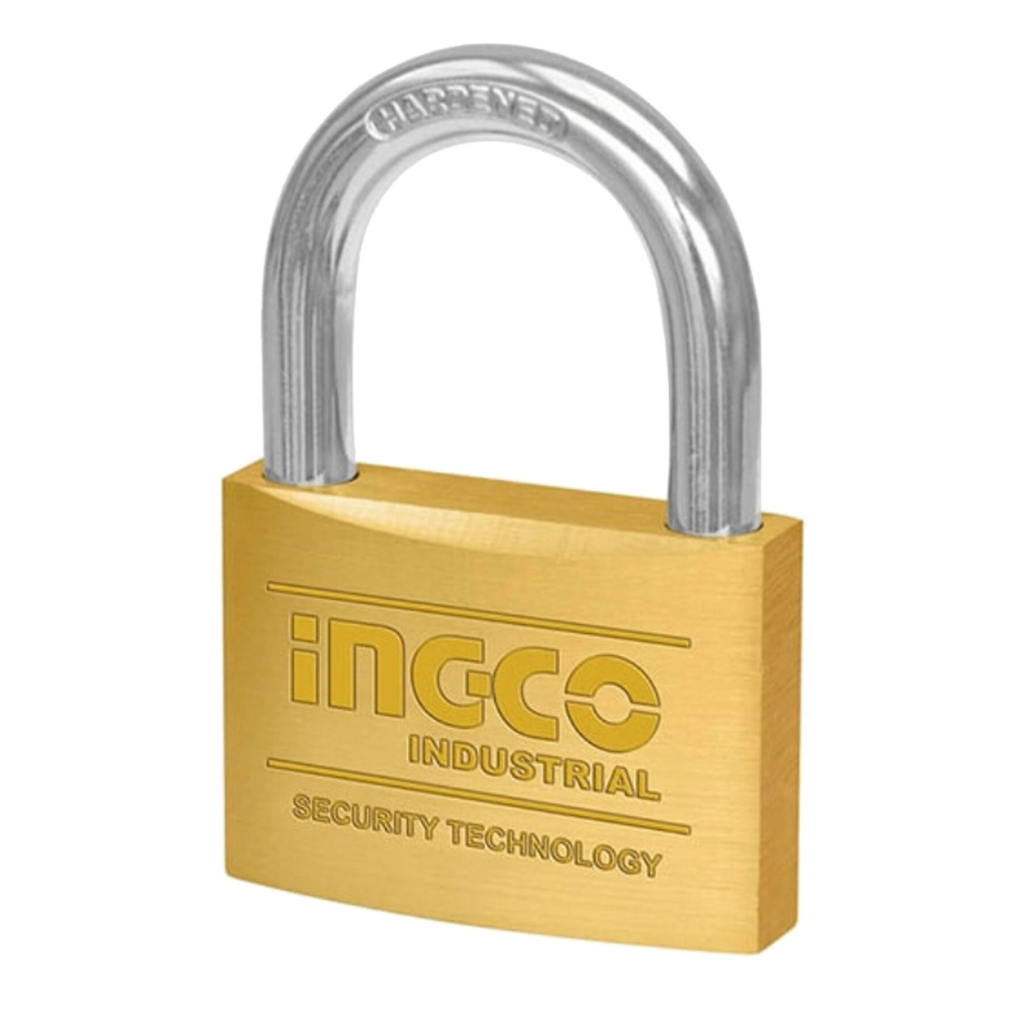 Ingco 4-Piece 40mm Brass Padlock Set with Solid Brass Cylinder – DBPLK4402