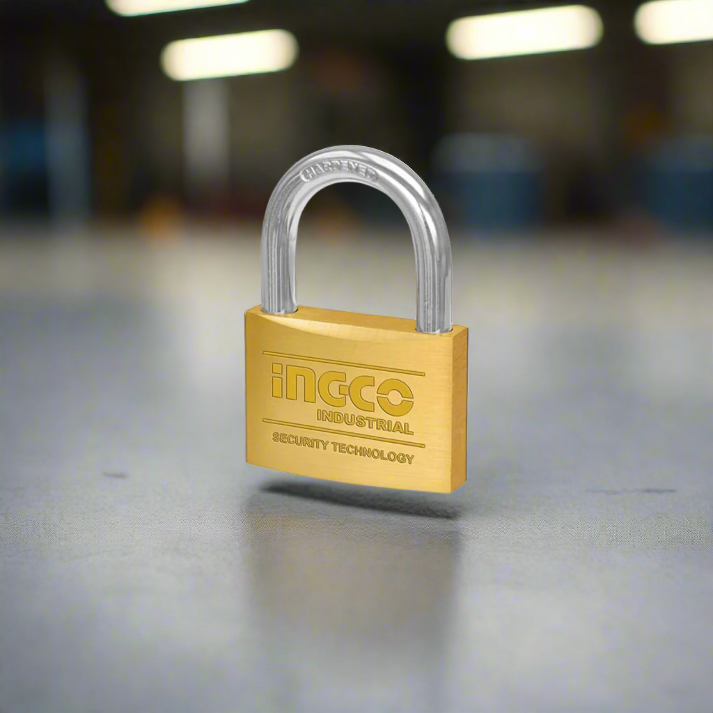 Ingco 4-Piece 40mm Brass Padlock Set with Solid Brass Cylinder – DBPLK4402