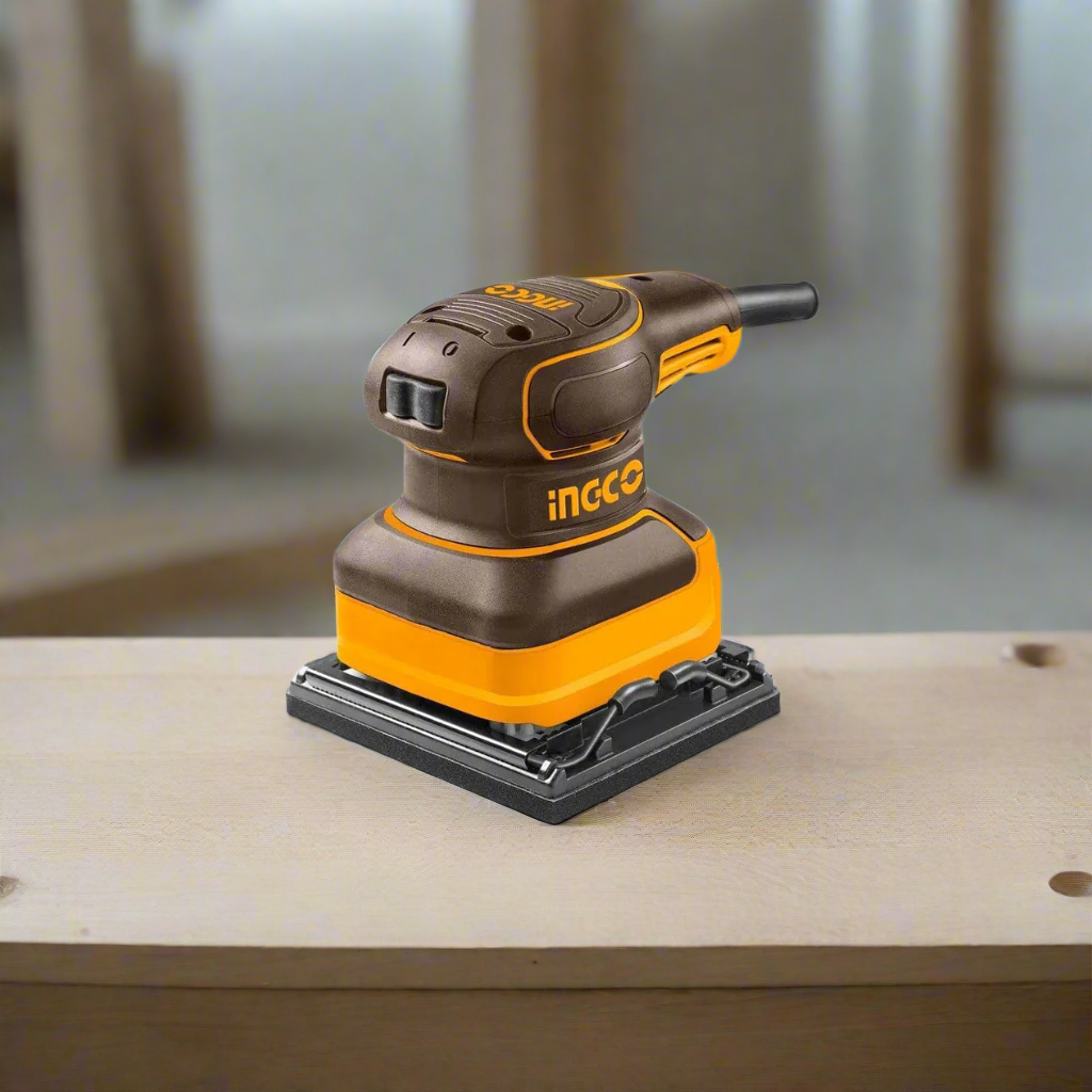 Ingco 240W Corded Palm Sander with 5 Sandpapers – PS2416