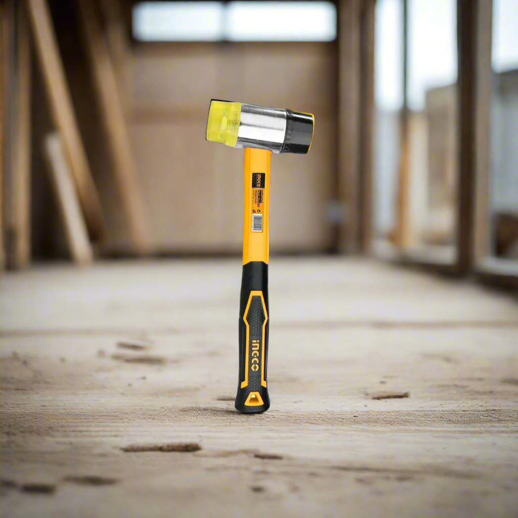 Ingco Rubber and Plastic Hammer With Fibreglass Handle - HRPH8140