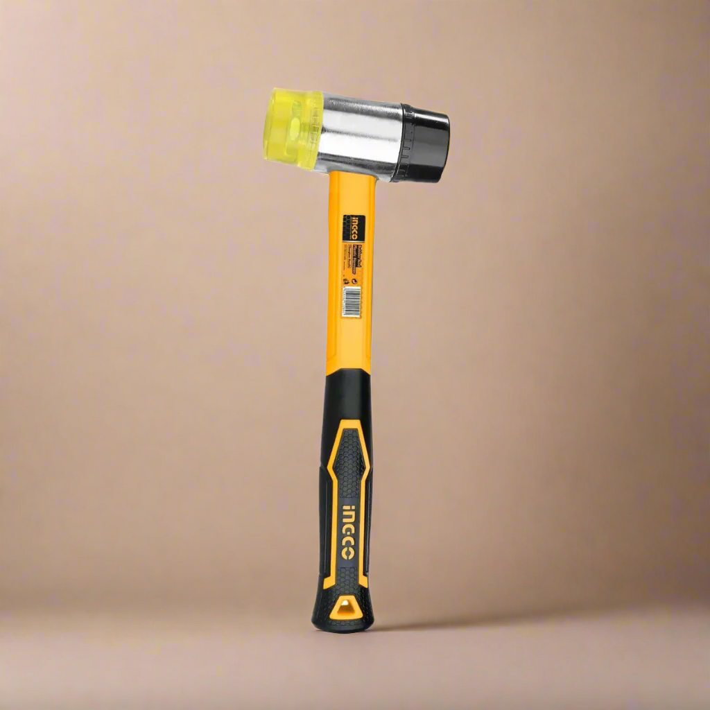 Ingco Rubber and Plastic Hammer With Fibreglass Handle - HRPH8140