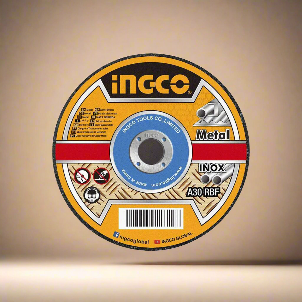Ingco 10-Pieces Abrasive INOX - Metal Cutting Disc 125 X 1.2mm Set - MCD121255