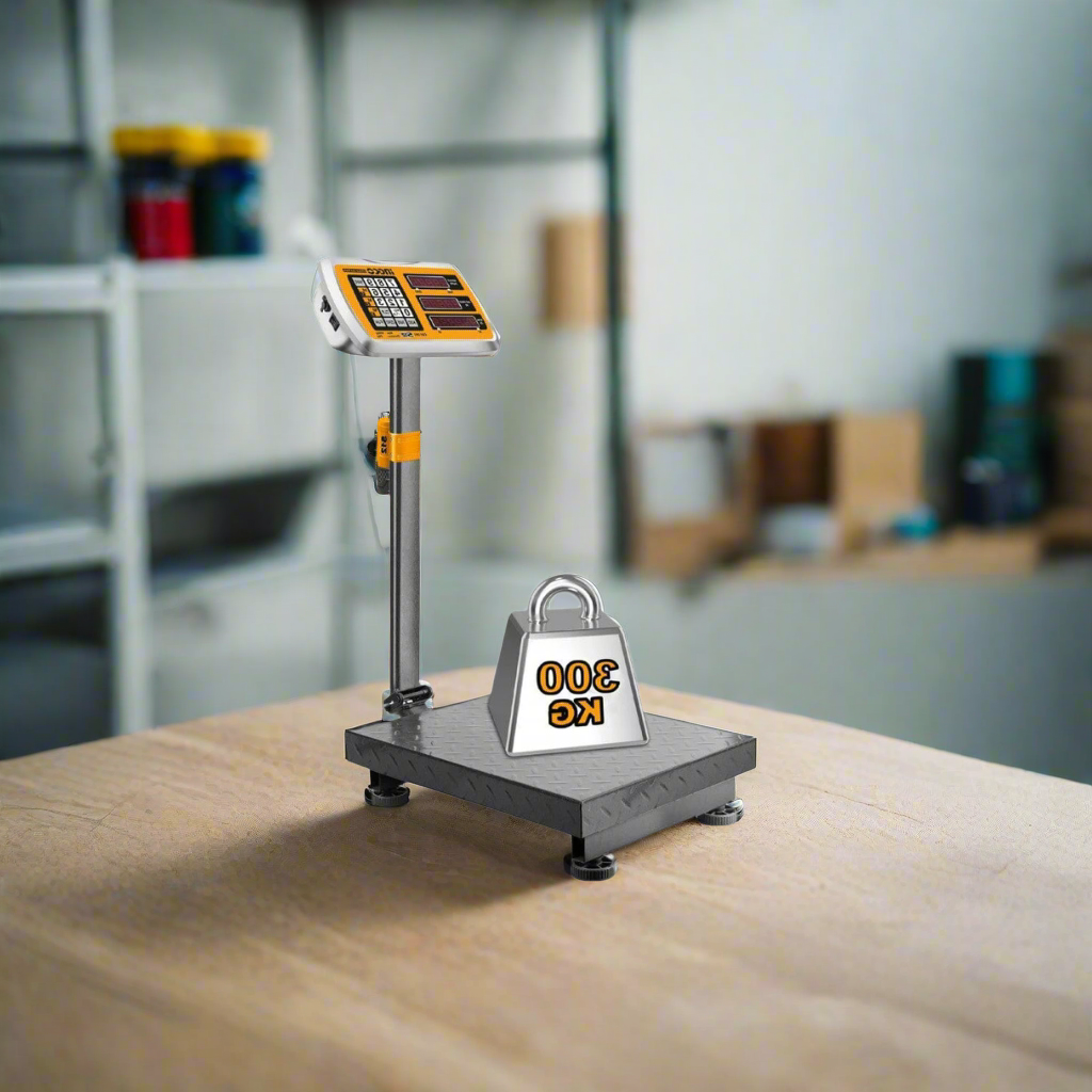 Ingco Cordless 300kg Lithium-Ion Scale with 12V 1.5Ah Battery - CES1303