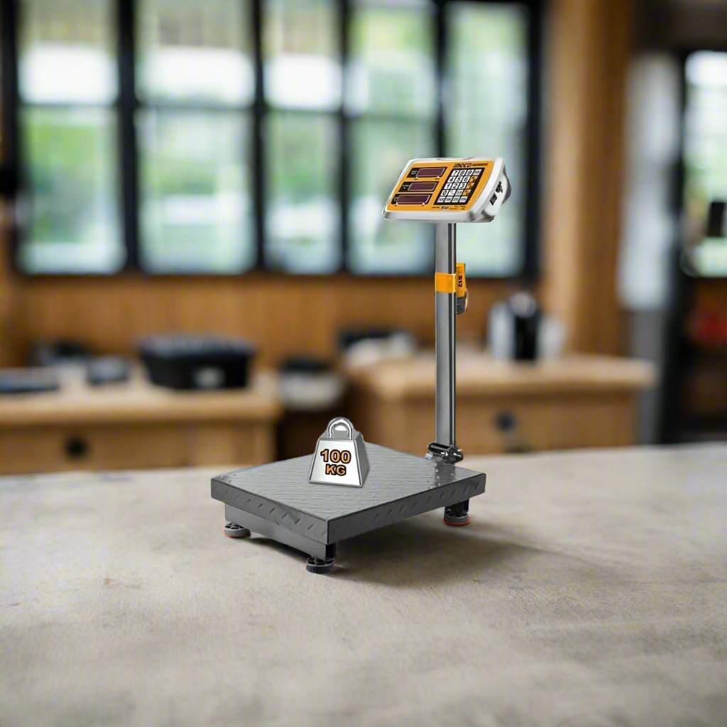 Ingco Cordless 100kg Lithium-Ion Scale with 12V 1.5Ah Battery – CES1302