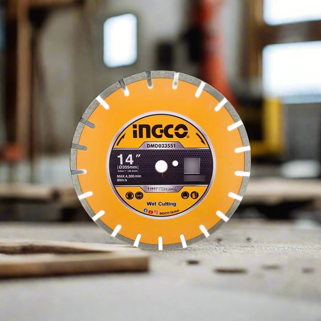 Ingco 14" Diamond Cutting Disc for Asphalt & Concrete – DMD033551