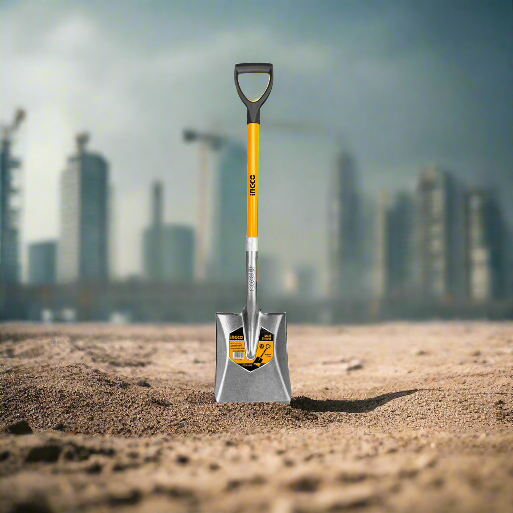 Ingco Steel Spade With Fiberglass Handle - HSSLH06
