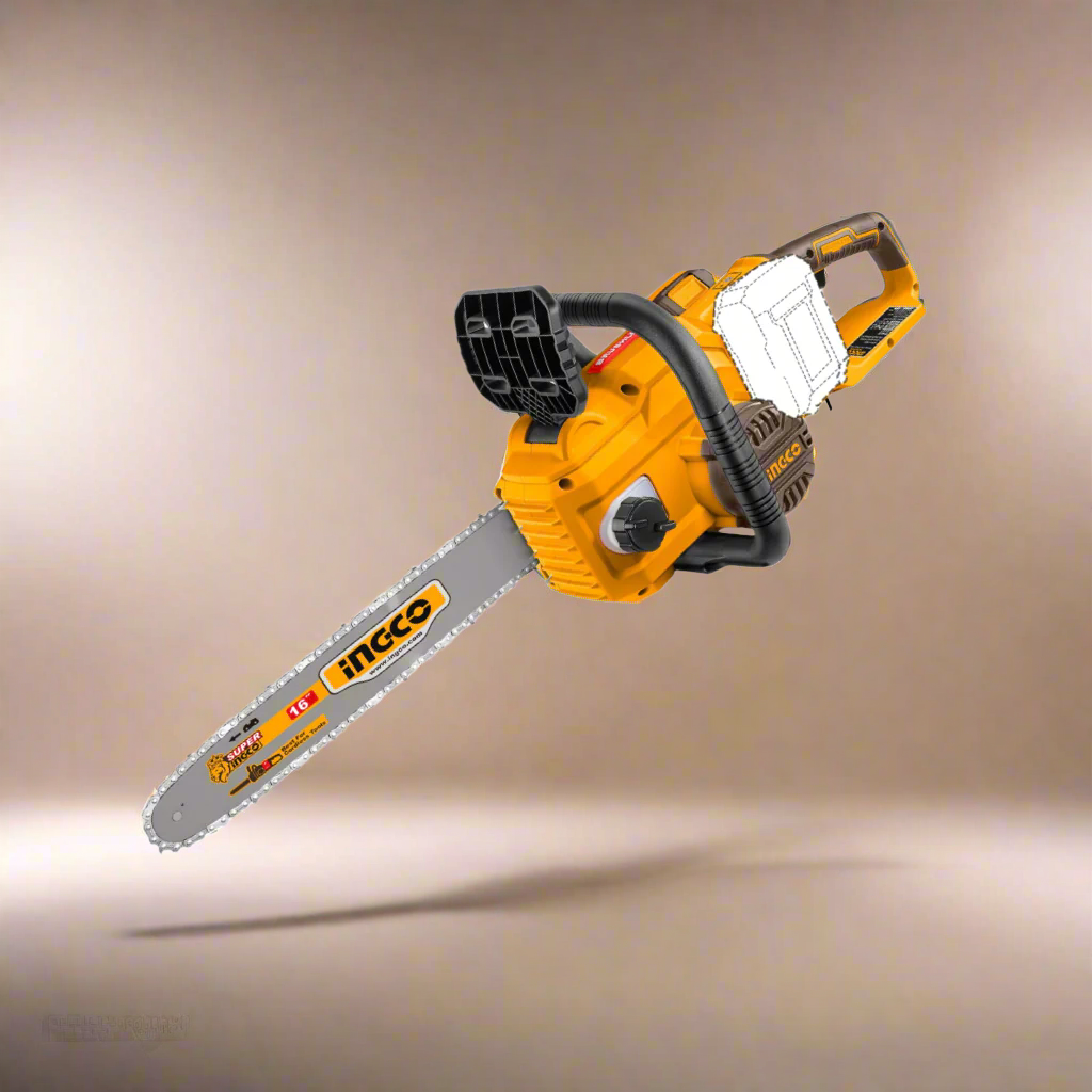 Ingco 40V Brushless 16" Lithium-Ion Cordless Chain Saw with 14.5m/s Chain Speed – CGSLI40168