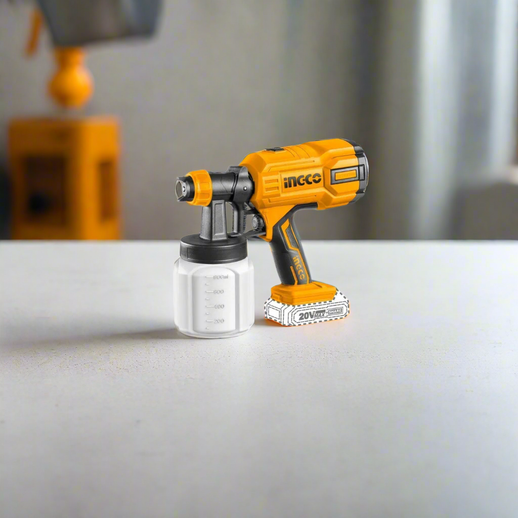 Ingco Lithium-Ion Cordless Spray Gun with 20V 2.0Ah Battery & Charger - CSGLI20406