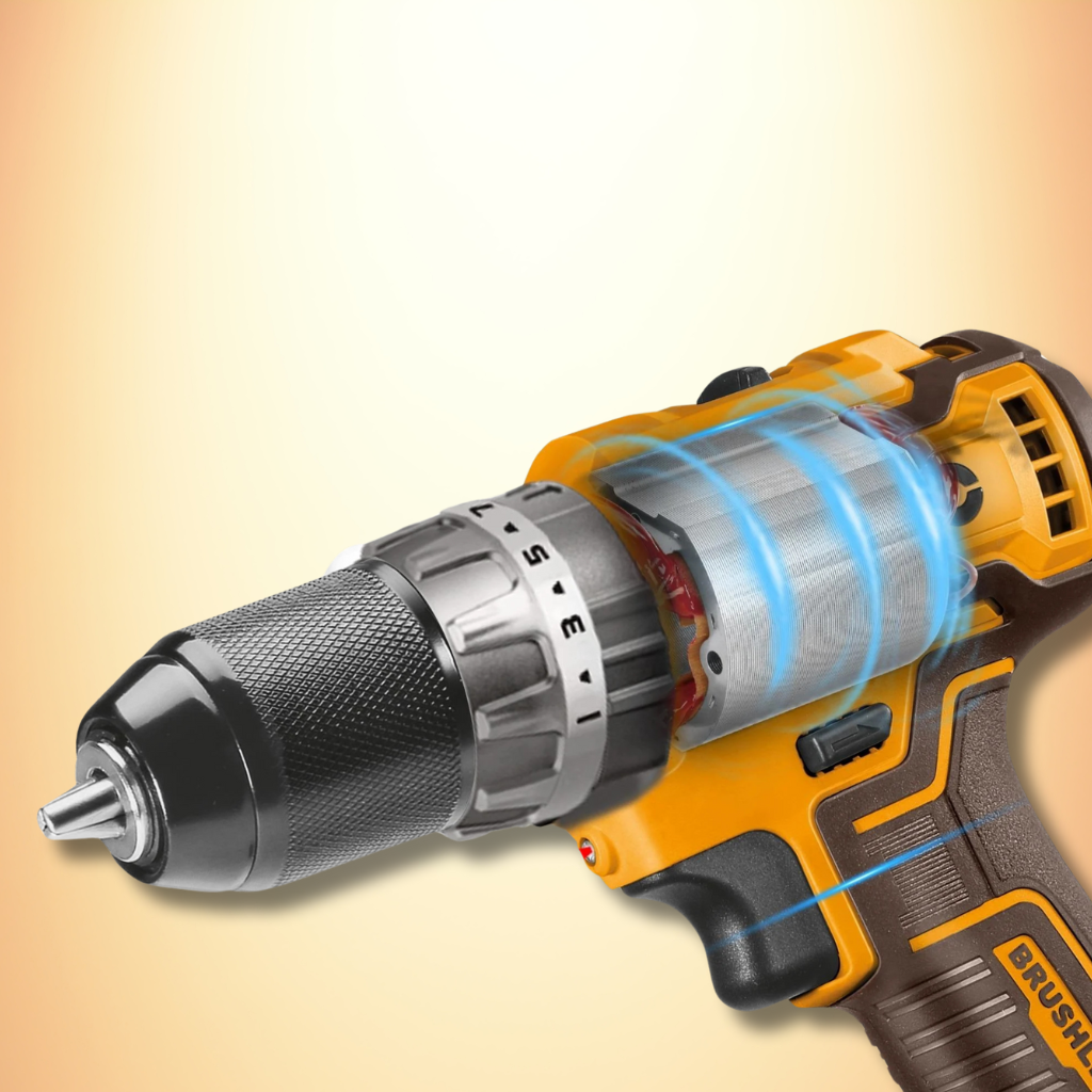 Ingco Lithium-Ion Brushless Cordless Hammer Impact Drill with Two 20V 2.0Ah Batteries & Charger - CIDLI20605