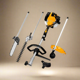 Ingco 52cc 4-In-1 Gasoline Multi-Tool Kit with Grass Cutter, Chain-saw, Trimmer & Bush Cutter – GMT55231