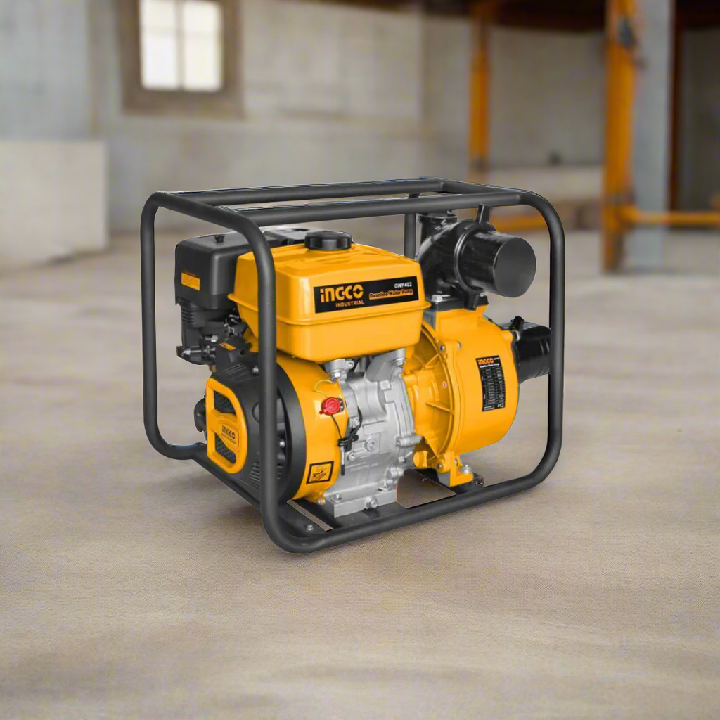 Ingco 4" Gasoline Water Pump with 1500L/min Flow & 9.0HP Engine – GWP402