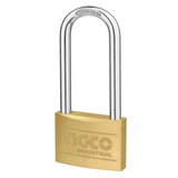 Ingco Heavy Duty Long Shackle Brass Padlock - DBPL0702L