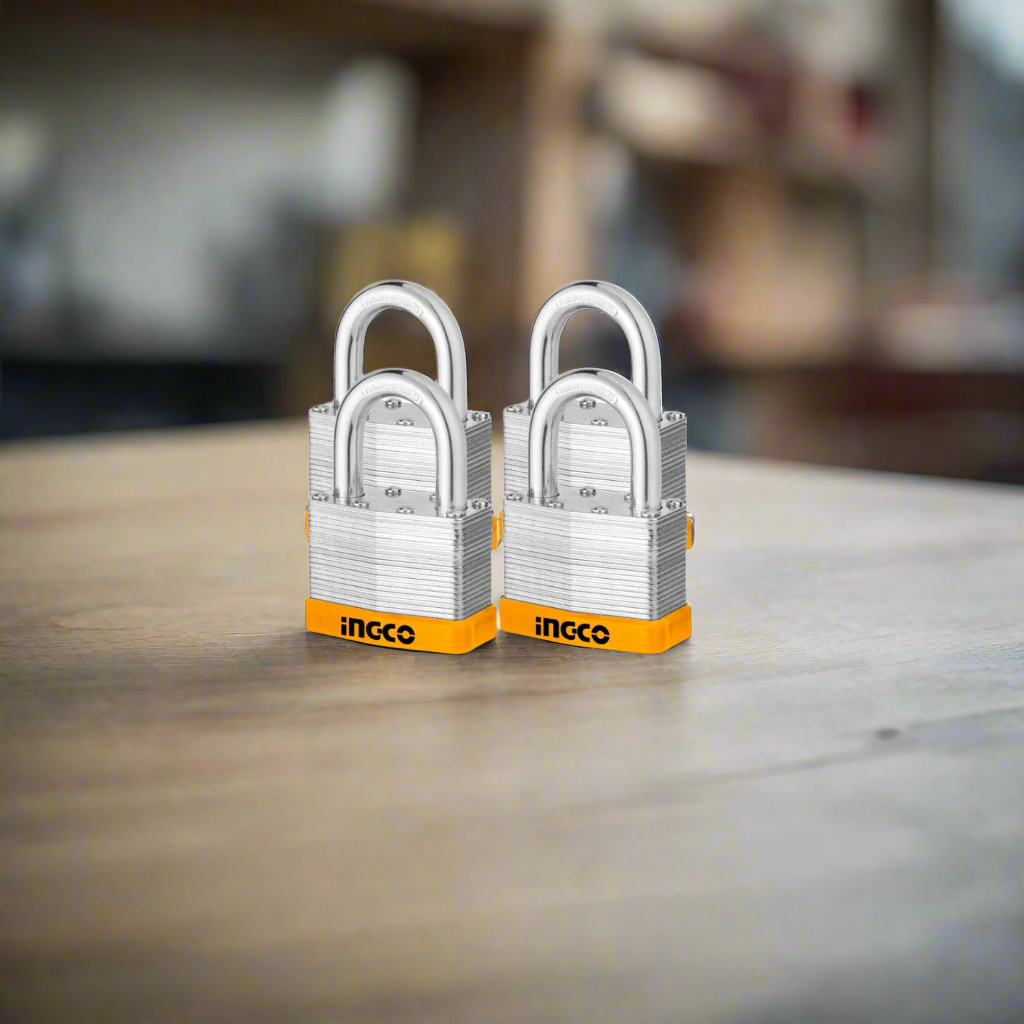 Ingco 4 Pieces 50mm Laminated Padlock - DLPK05004