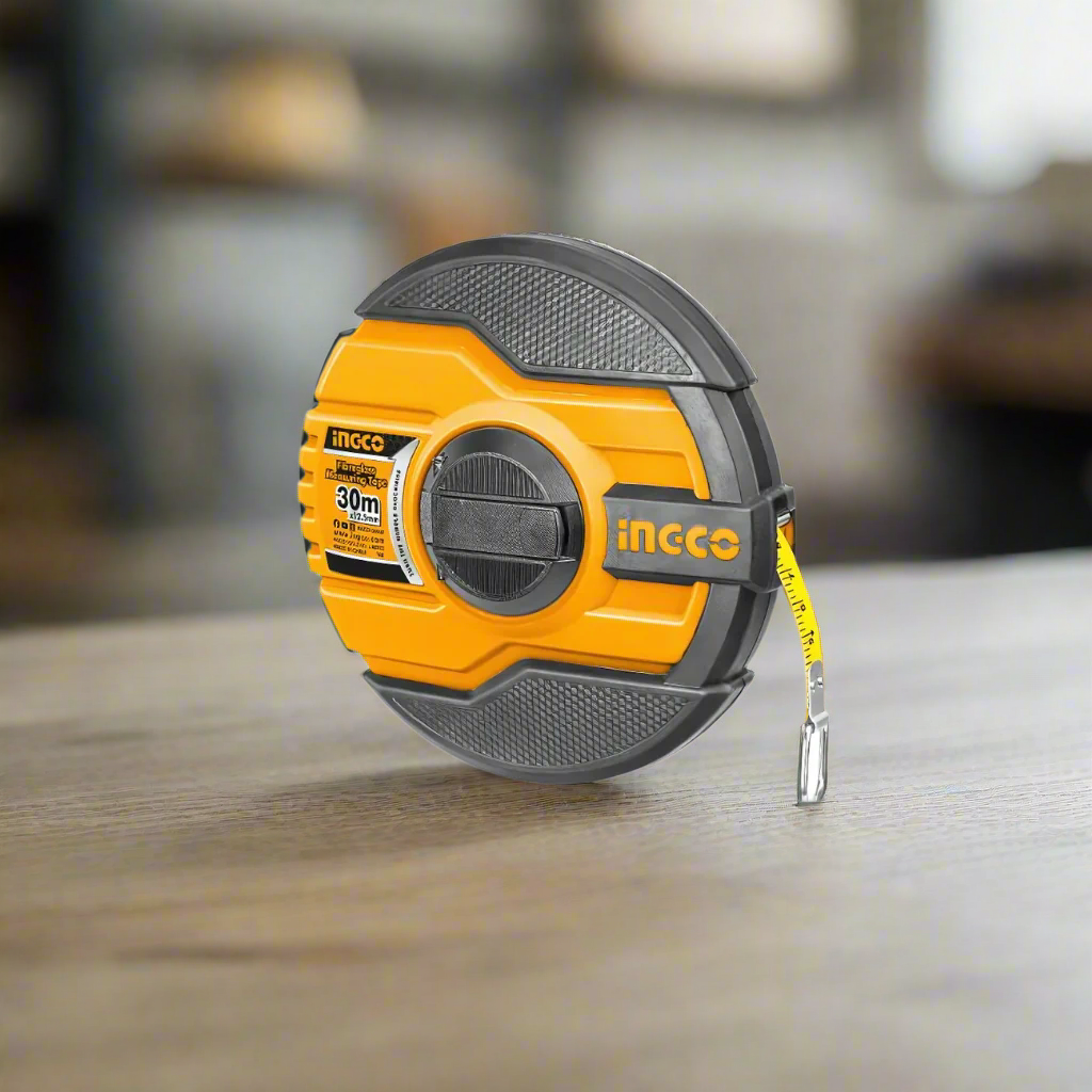 Ingco Fiberglass Measuring Tape 30m x 12.5mm - HFMT8330