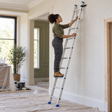 Wadfow 10 Steps Straight Aluminium Ladder with 2.865m Extended Height & 150kg Max Load - WLD6H10