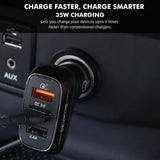 Promate 35W Qualcomm QC3.0 with 3 USB Ports - Scud-35 Auto Supply Master