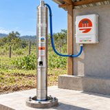 Comet AC/DC Hybrid Solar Deep-Well Submersible Pump Set 4SDS6 Series | 1HP, 1.5HP & 2HP