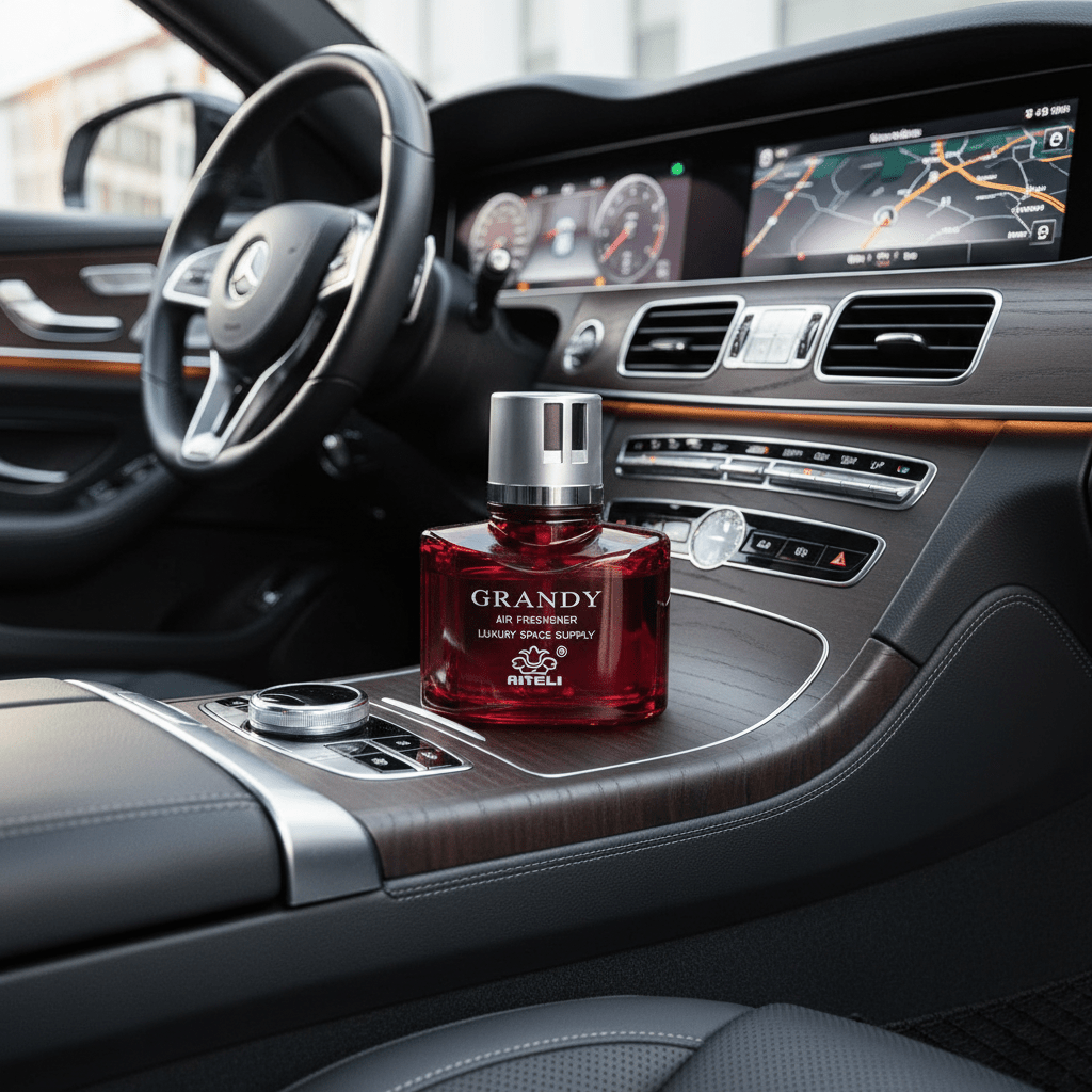 Supply Master Aiteli Grandy Long-Lasting Dashboard Car Air Freshener with Decorative Diffuser Bottle - DA-096
