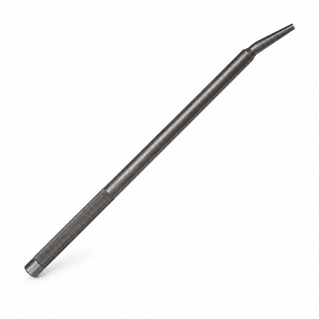 Atlas 32.5-inch dark steel winch bar with angled working end on a white background.