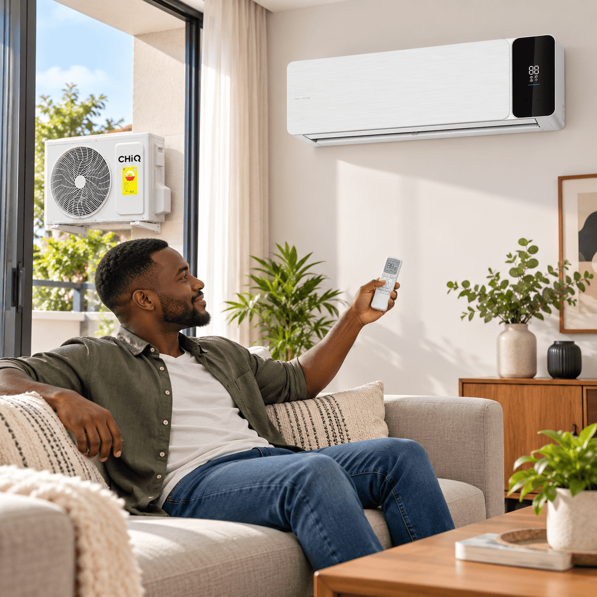 Supply Master Chiq EVA Series WiFi Inverter Air Conditioner with UVC Sterilization & Health Filter | 1.5HP, 2.0HP & 2.5HP
