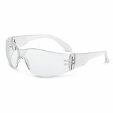 Climax CLI-590-I clear wraparound protective safety glasses with transparent frame on a white background