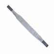 Grey Climax flat polyester webbing sling with reinforced loop ends on a white background.