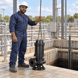Supply Master Comet Three-Phase Cast-Iron Submersible Sewage Pump WQ Series | 3HP, 4HP & 5.5HP