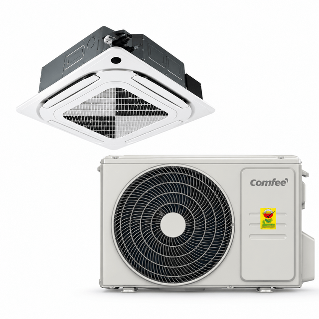 Supply Master Comfee 4-Way Inverter Ceiling Cassette Air Conditioner with WiFi & Wide-Angle Airflow | 2.5HP & 3.5HP