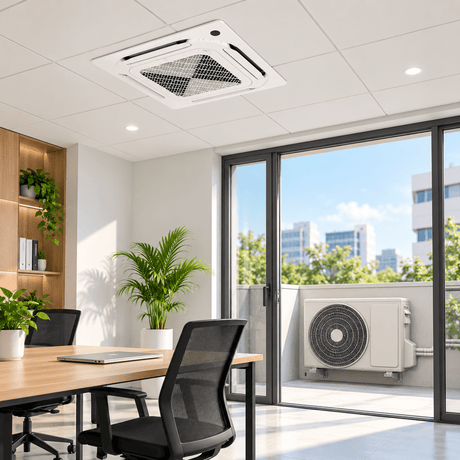 Supply Master Comfee 4-Way Inverter Ceiling Cassette Air Conditioner with WiFi & Wide-Angle Airflow | 2.5HP & 3.5HP