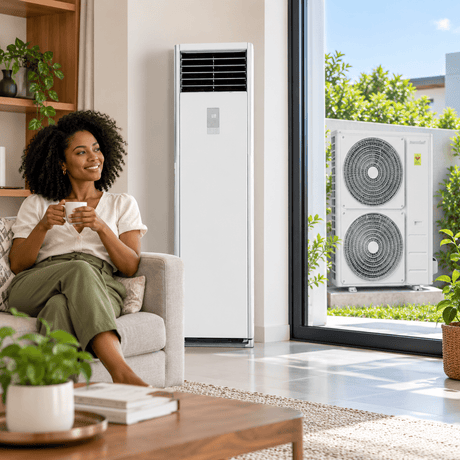 Supply Master Comfee Inverter Floor-Standing Air Conditioner with Powerful Directional Airflow | 2.5HP & 5.0HP