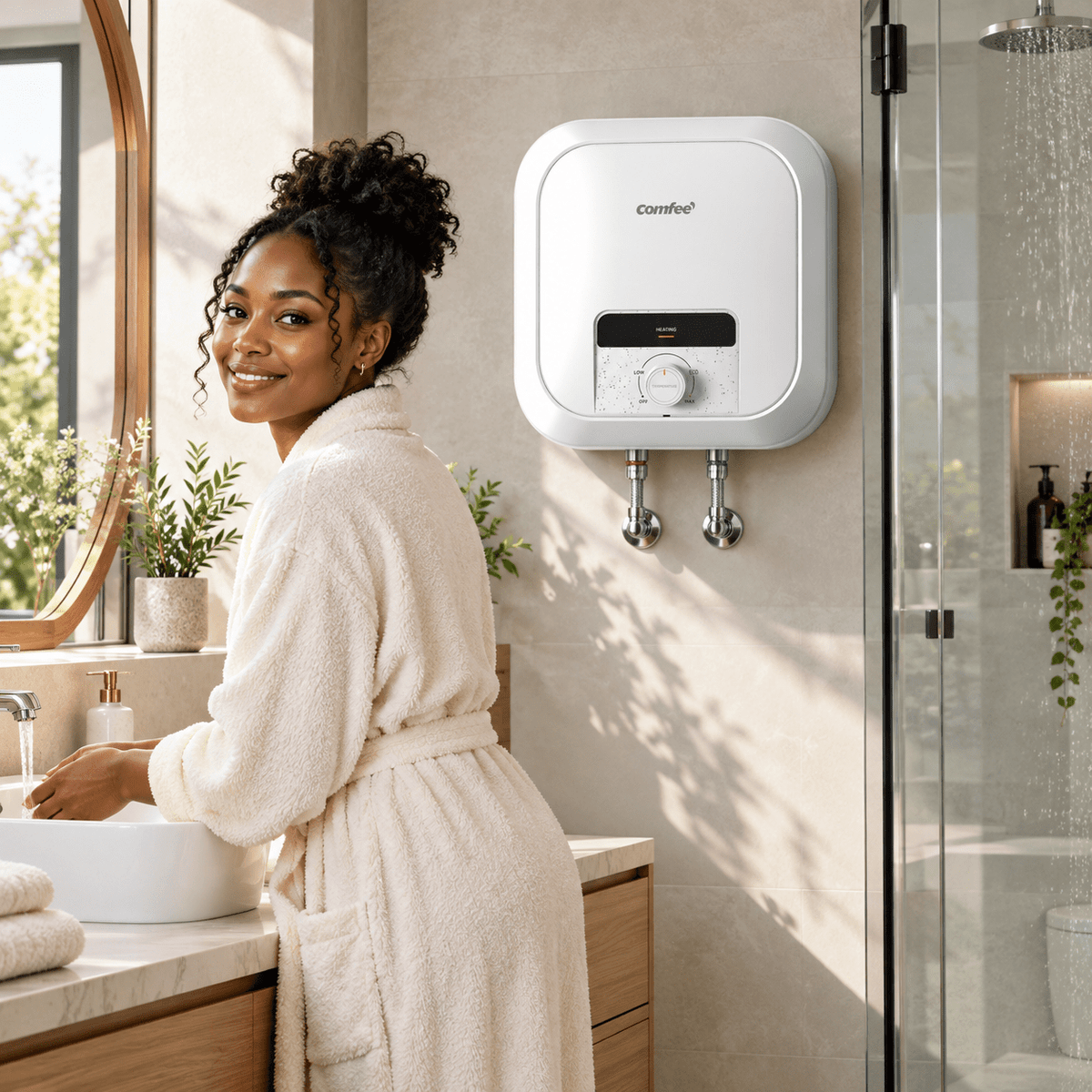 Supply Master Comfee Vertical Electric Storage Water Heater with Enamel Tank & Multi-Level Protection | 10L, 15L & 30L