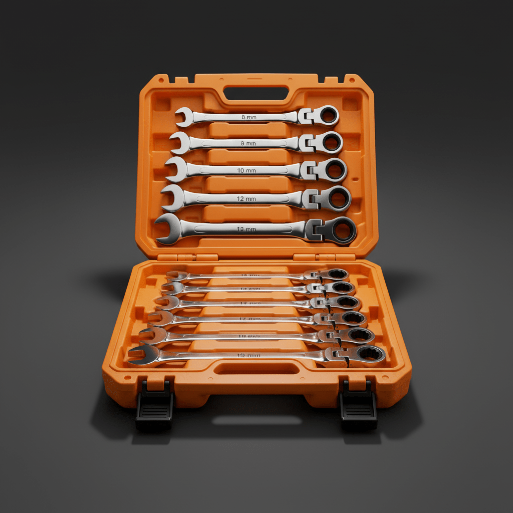 Supply Master Coofix 12-Piece Flexible Ratchet Wrench Set - 27494