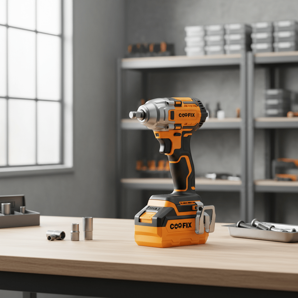 Supply Master Coofix 20V Cordless Impact Wrench 400Nm with Battery & Charger - 27449