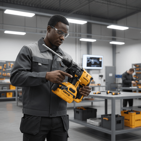 Supply Master Coofix 20V Cordless Rotary Hammer with 2 x Batteries, Charger & 0-4550bpm Impact Rate - 27453