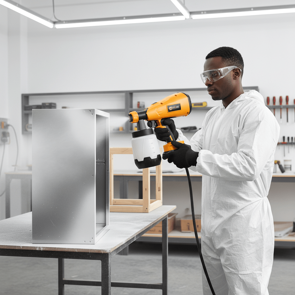 Supply Master Coofix 20V Cordless Spray Gun with 1000ml Paint Reservoir with Battery & Charger - 27459